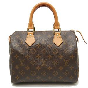 Louis Vuitton Monogram Speedy 25 Handbag Brown